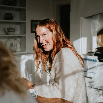 Mujer sonriendo