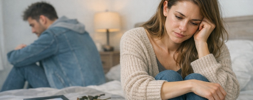 Pareja tras discusión